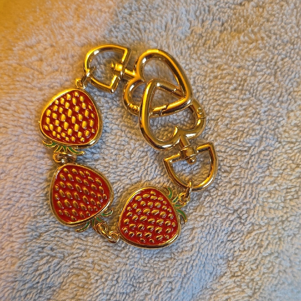 Strawberry Bangle Bracelet